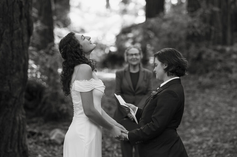 redwood forest elopement in California