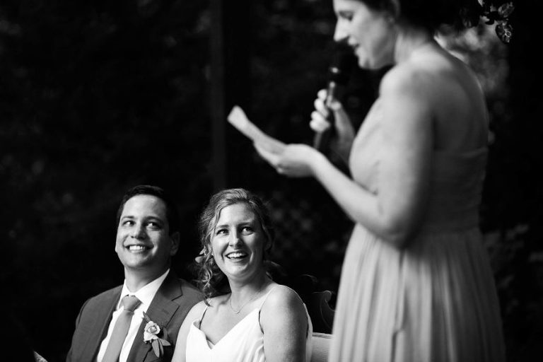 bride and groom wedding speech
