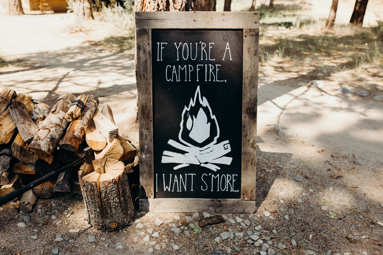 If you're a campfire, I want s'more wedding decorations