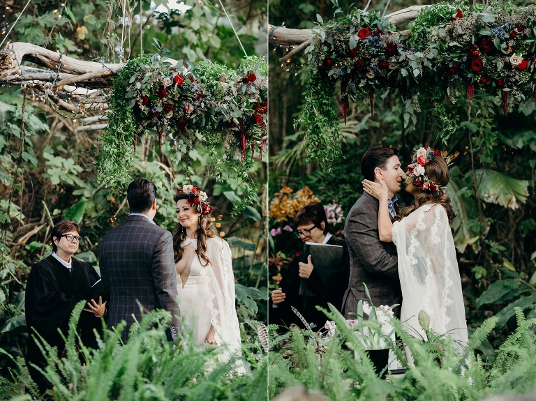 Tropical Bohemian wedding in Carmel, California
