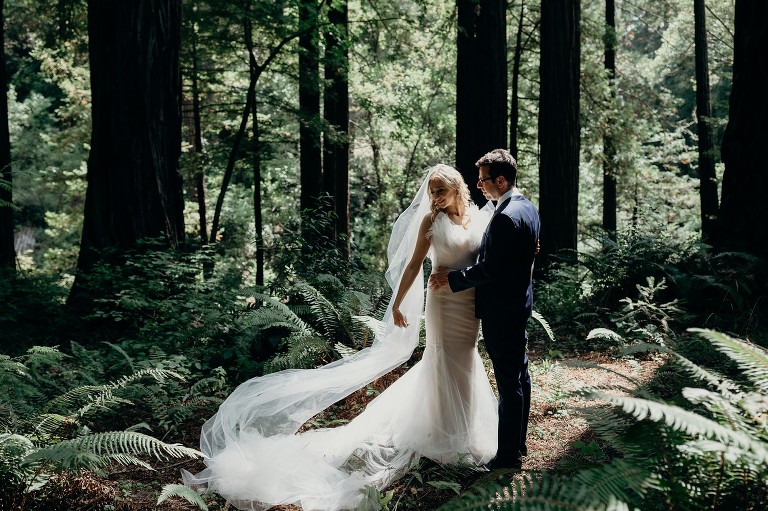 Modern Elegant Redwood Forest Wedding at The Island Farm, San Gregorio